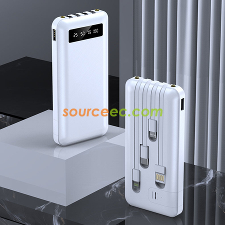 Customization 10000mAh Power Bank with In-Built Type C / Micro / Lightning Corporate Gifts