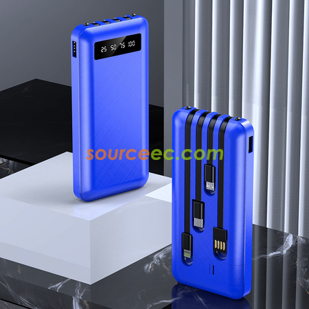 Customization 10000mAh Power Bank with In-Built Type C / Micro / Lightning Corporate Gifts