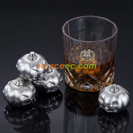 Pumpkin-shaped Stainless Ice Cube