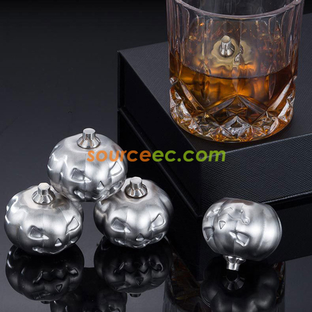 Pumpkin-shaped Stainless Ice Cube