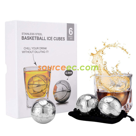Basketball-shaped Stainless Ice Cube