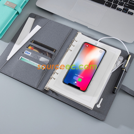Customization Wireless charging notebook Corporate Gifts