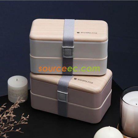 Customization Double layer Bento Box Corporate Gifts