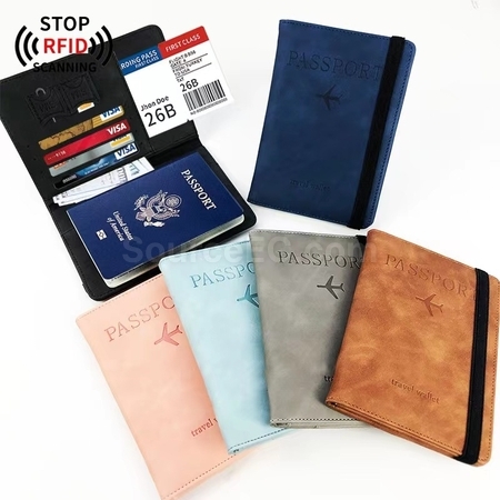 Customization Pu RFID Passport Case Corporate Gifts