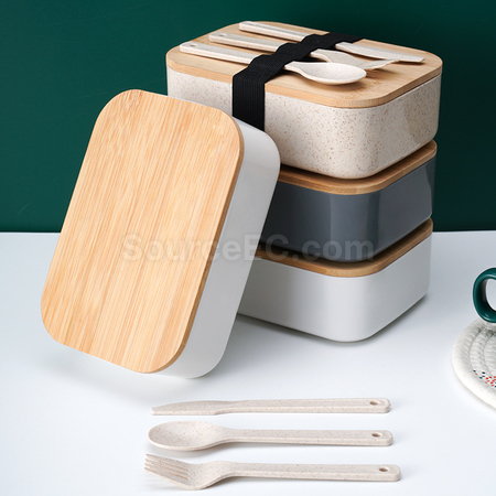 Customization Wheat Straw LunchBox Corporate Gifts