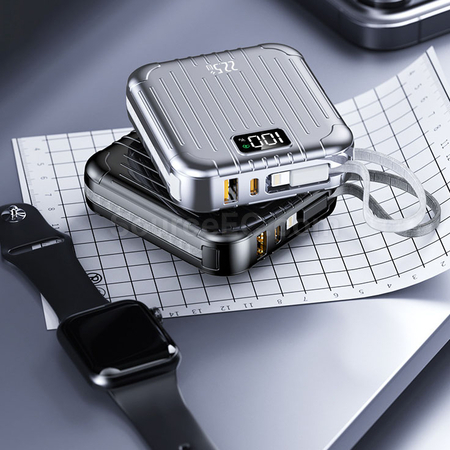 Customization 10000mAh Power Bank with Charge Cable Corporate Gifts