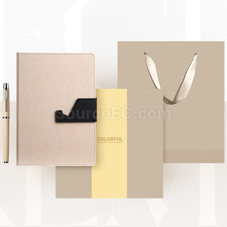 Customization PU Phone Holder and Notebook Corporate Gifts