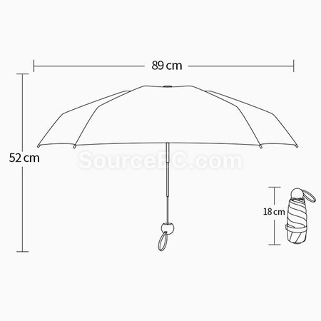 Customization Five Folding Umbrella Corporate Gifts