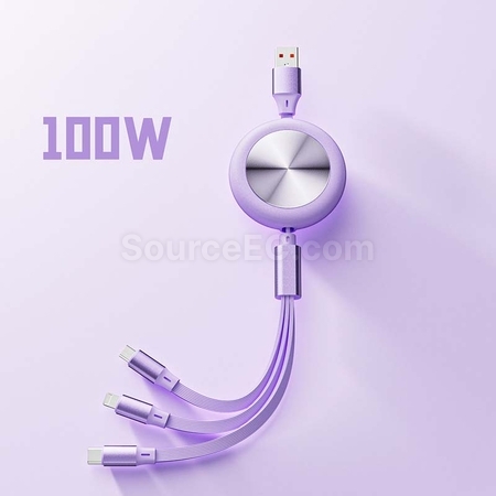 Customization 3 in 1 Retractable Charging Cable Corporate Gifts