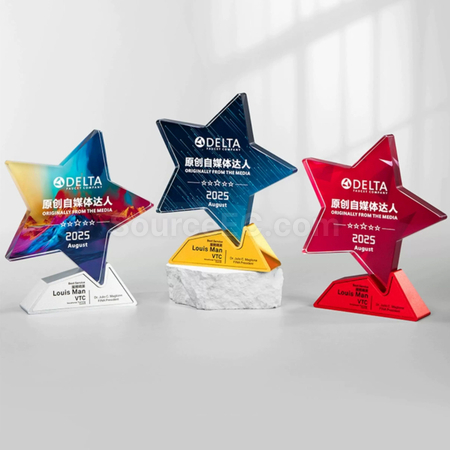 Customization Crystal & Metal Trophy Corporate Gifts