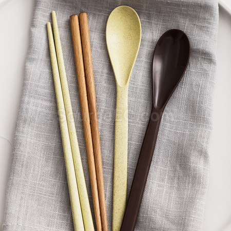 Customization Wheat straw tableware set Corporate Gifts