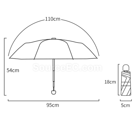 Customization Gradient Folding Umbrella Corporate Gifts