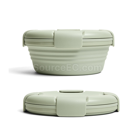 Customization Environmentally Friendly Silicone Folding Lunch Box Corporate Gifts