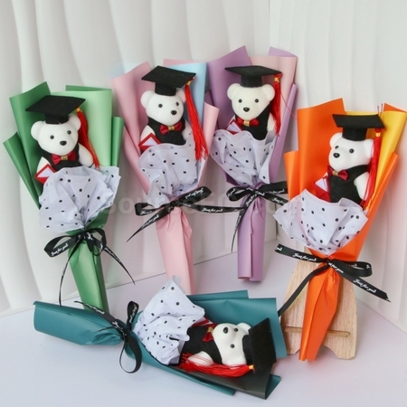 Customization Graduation Bear Flower Bouquet Corporate Gifts