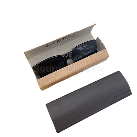 Customization Wood Grain Glasses Case Corporate Gifts