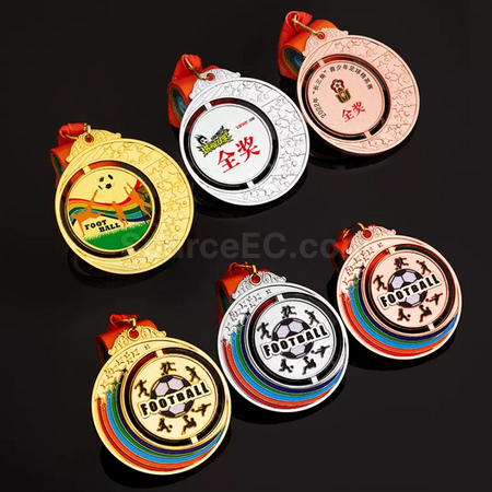 Customization Football Metal Medal Corporate Gifts