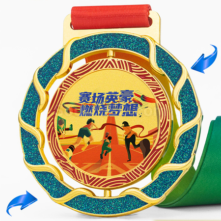 Customization Rotating Metal Medal Corporate Gifts