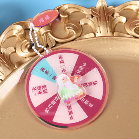 Customization Rotating Acrylic Key Ring Corporate Gifts