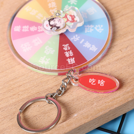 Customization Rotating Acrylic Key Ring Corporate Gifts