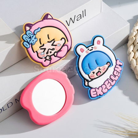 Customization Customizable PVC Soft Plastic Makeup Mirror Corporate Gifts