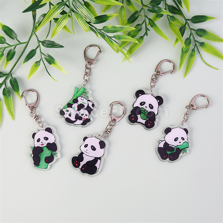 Customization Panda Acrylic Keychain Corporate Gifts