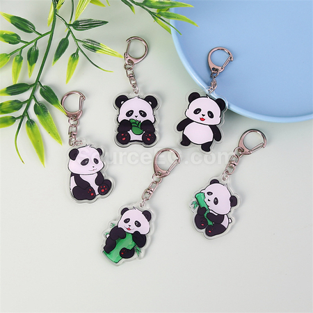 Customization Panda Acrylic Keychain Corporate Gifts