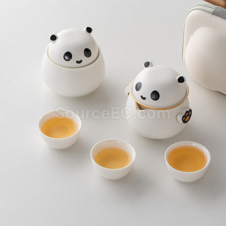 Customization Panda Portable Travel Tea Set Corporate Gifts