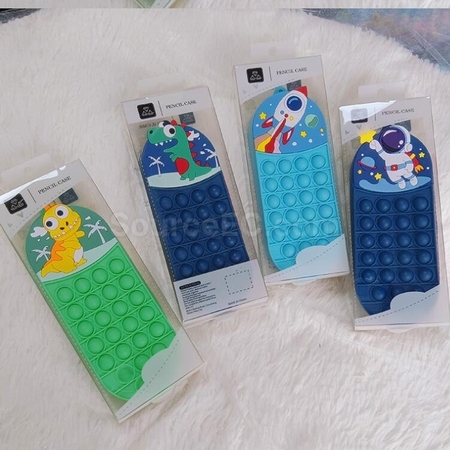 Customization Rodent Exterminator 3D Decompression Large Capacity Soft Silicone Pen Case Corporate Gifts