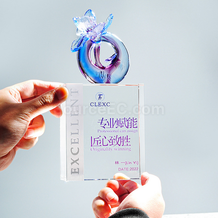 Customization Glass Crystal Trophy Corporate Gifts