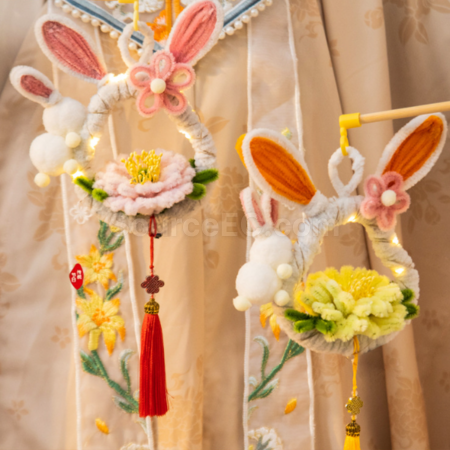 Customization Mid Autumn Festival DIY Rabbit Lantern (requires self-assembly) Corporate Gifts