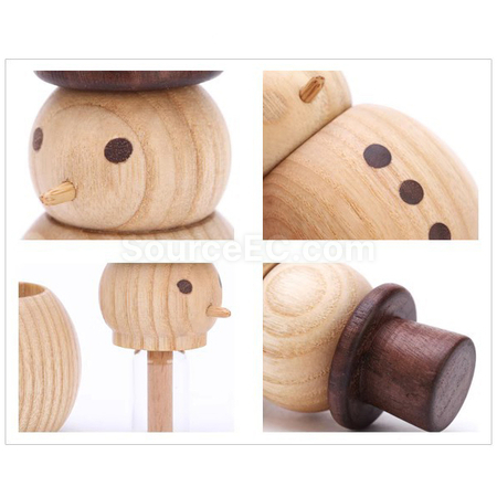 Customization Snow Man Aroma Wood Corporate Gifts