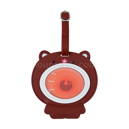 Customization Cartoon PU Luggage Tag Corporate Gifts