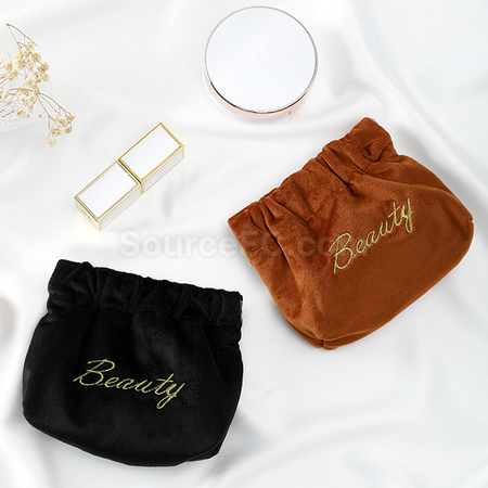 Customization Velvet Automatic Closure Portable Storage Bag Corporate Gifts
