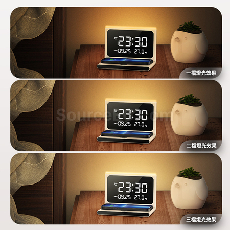 Customization Multi-function Digital Perpetual Calendar with Wireless Charger Corporate Gifts
