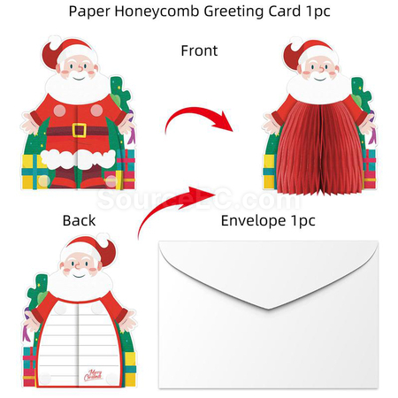 Customization Paper Honeycomb Greeting Card Corporate Gifts