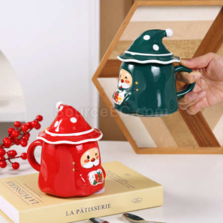 Customization Christmas Cup Ceramic Cup Corporate Gifts
