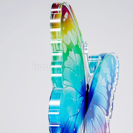 Customization Butterfly Crystal Trophy Corporate Gifts