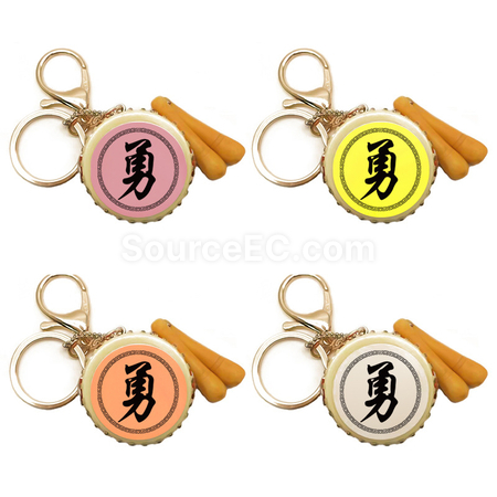 Customization Simulated Bass Drum Keychain Corporate Gifts