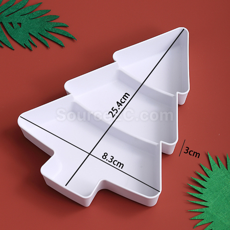 Customization Christmas Tree Fruit Plate Corporate Gifts