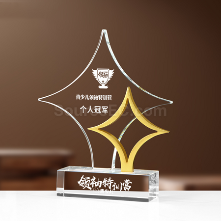 Customization Diamond crystal trophy Corporate Gifts