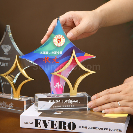 Customization Colored Diamond Crystal Award Corporate Gifts