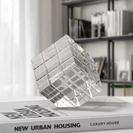 Customization Rubik's Cube Crystal Trophy Corporate Gifts