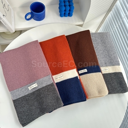Customization Color Block Scarf Corporate Gifts