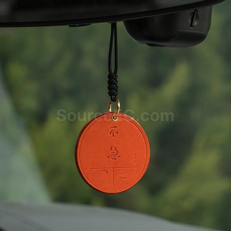 Customization Cowhide safety pendant Corporate Gifts