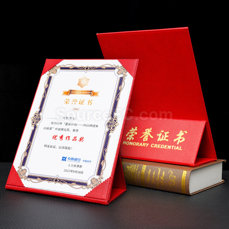 Customization A4 Certificate Cover Corporate Gifts