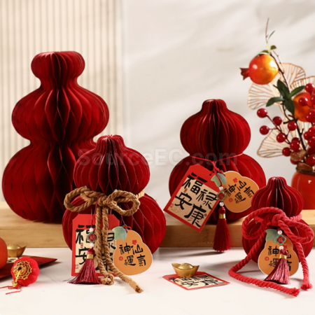 Customization Spring Festival Treasure Gourd Desktop Decoration Corporate Gifts