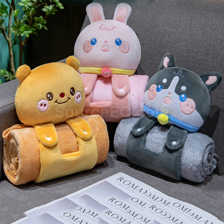Customization Cartoon 3D Napping Blanket Corporate Gifts