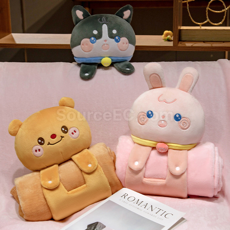 Customization Cartoon 3D Napping Blanket Corporate Gifts