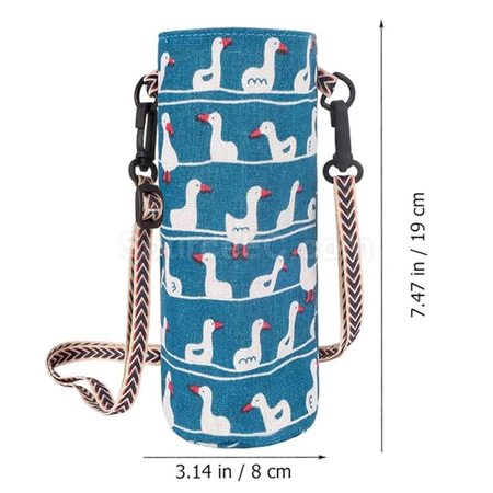 Customization Simple Canvas Water Cup Sleeve Corporate Gifts