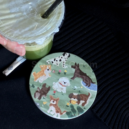 Customization Cute puppy coaster Corporate Gifts